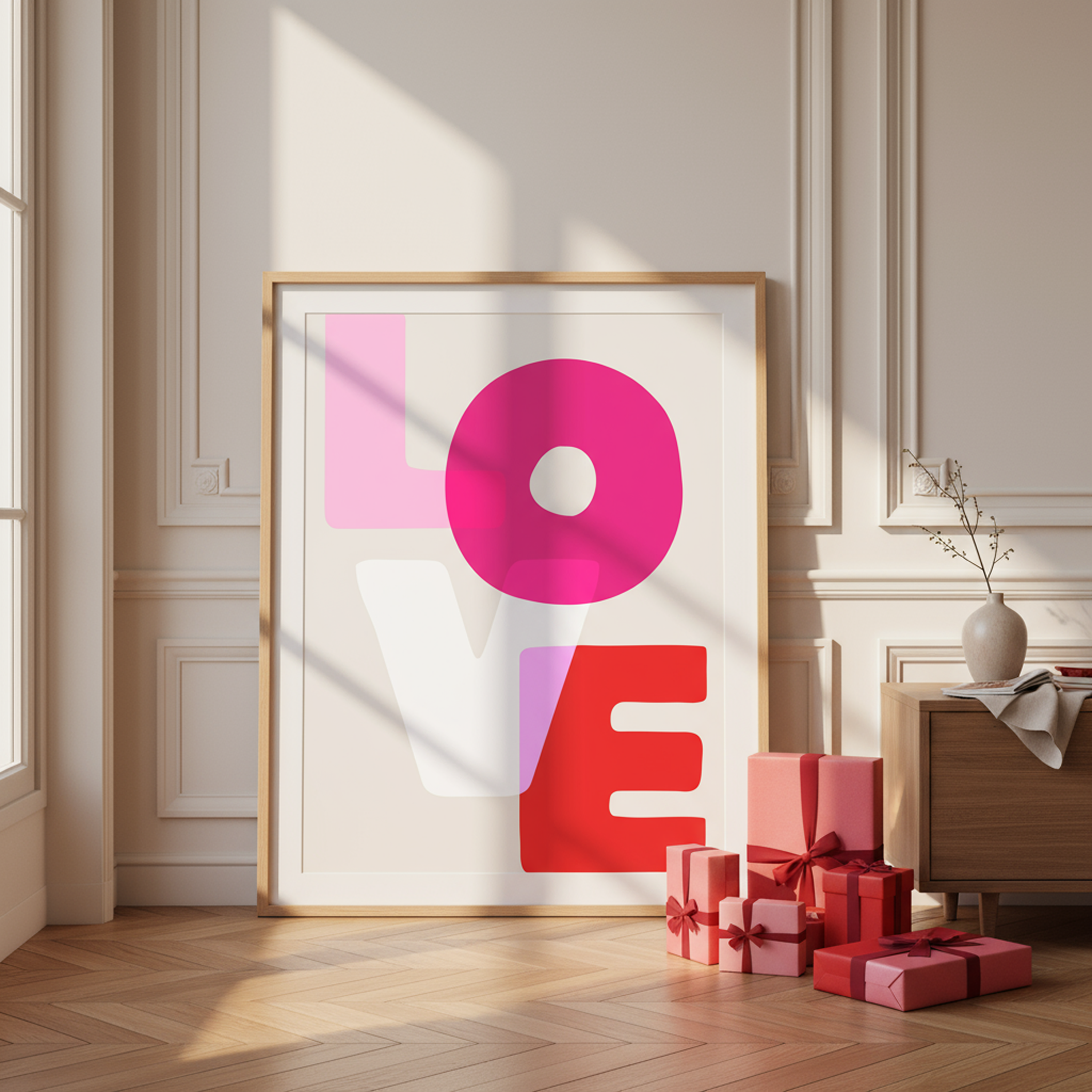 LOVE | Bright & Bold Holiday Wall Print
