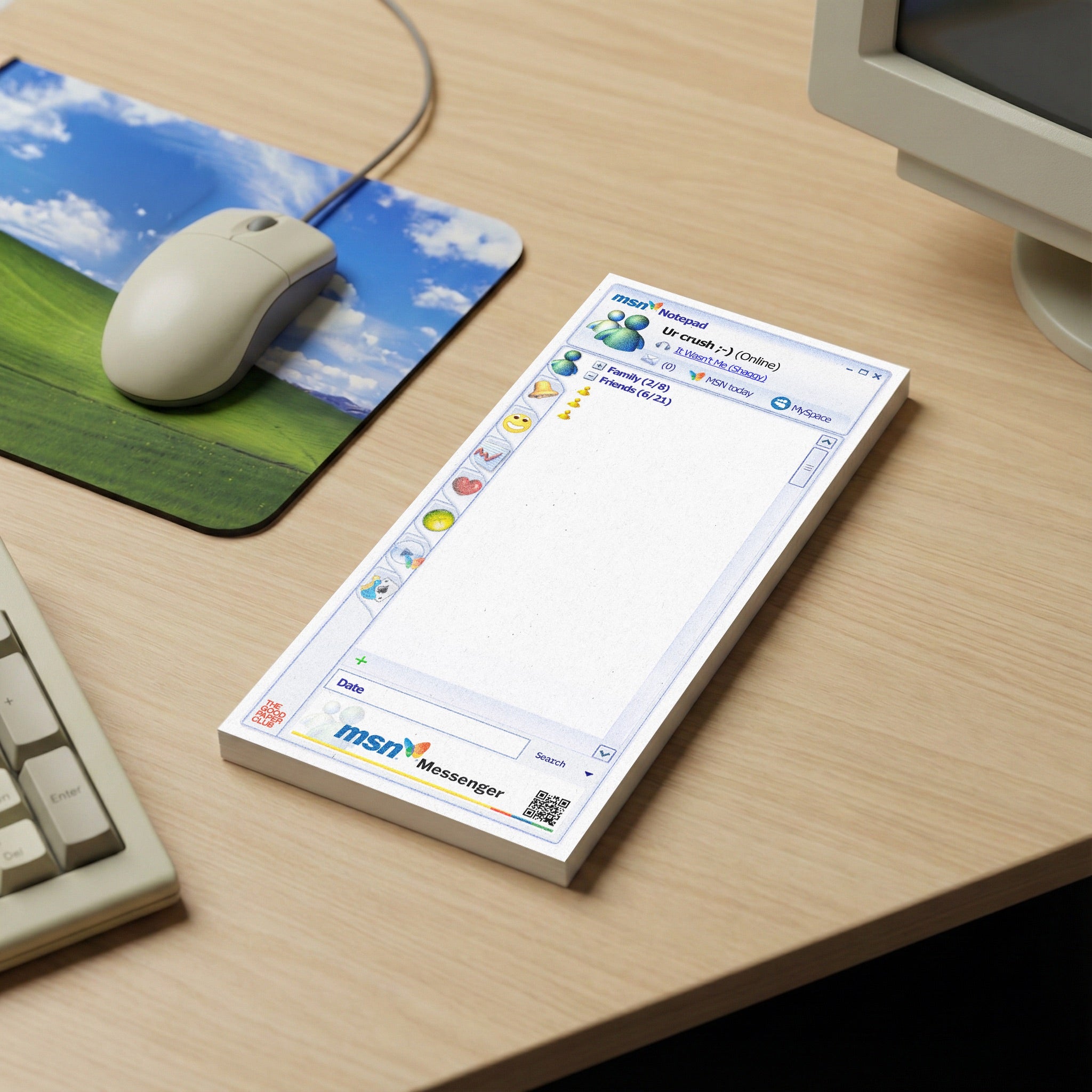 MSN Messenger "You're Online" | Customizable Notepad