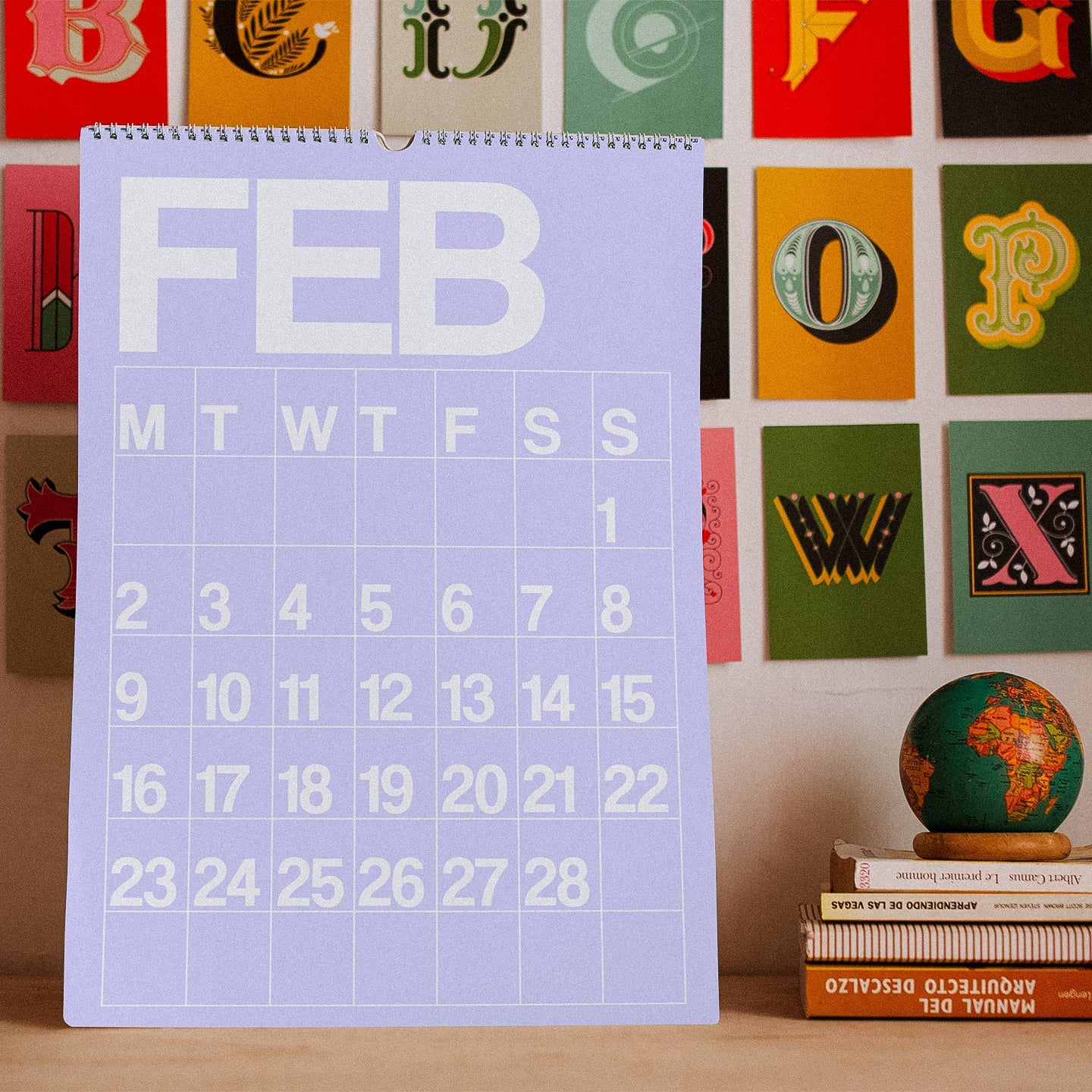 2026 Twelve-Month Wall Calendar | Rainbow