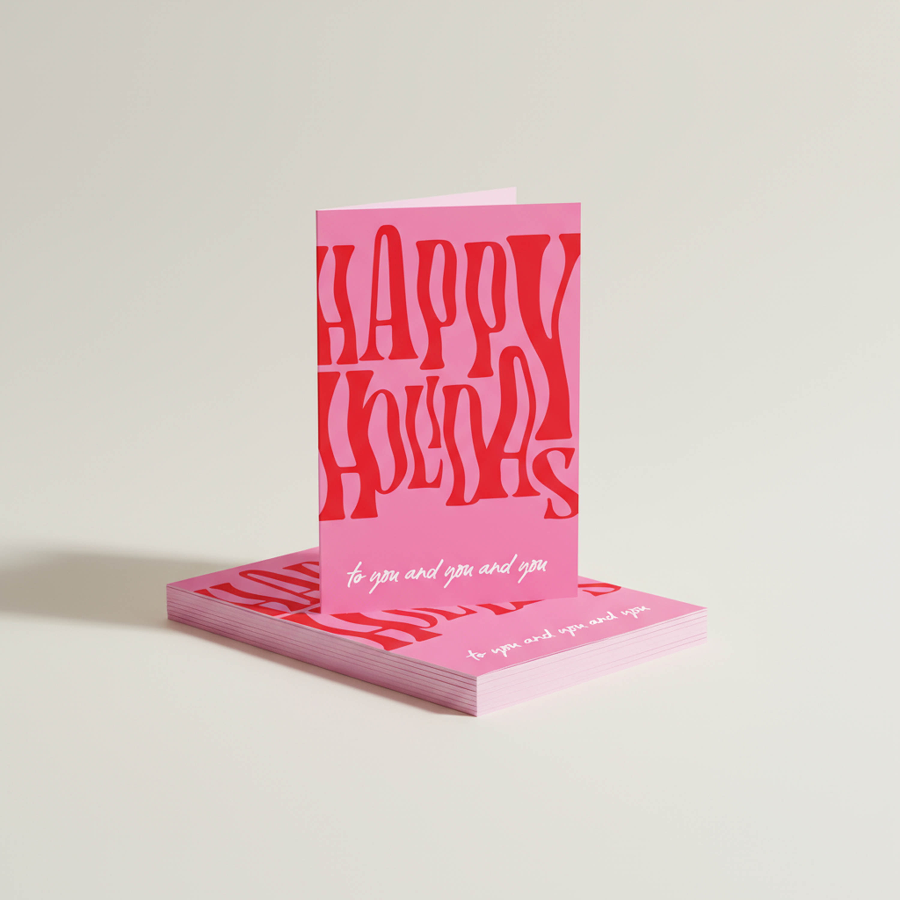Happy Holidays (to you and you and you) | Pack of 10