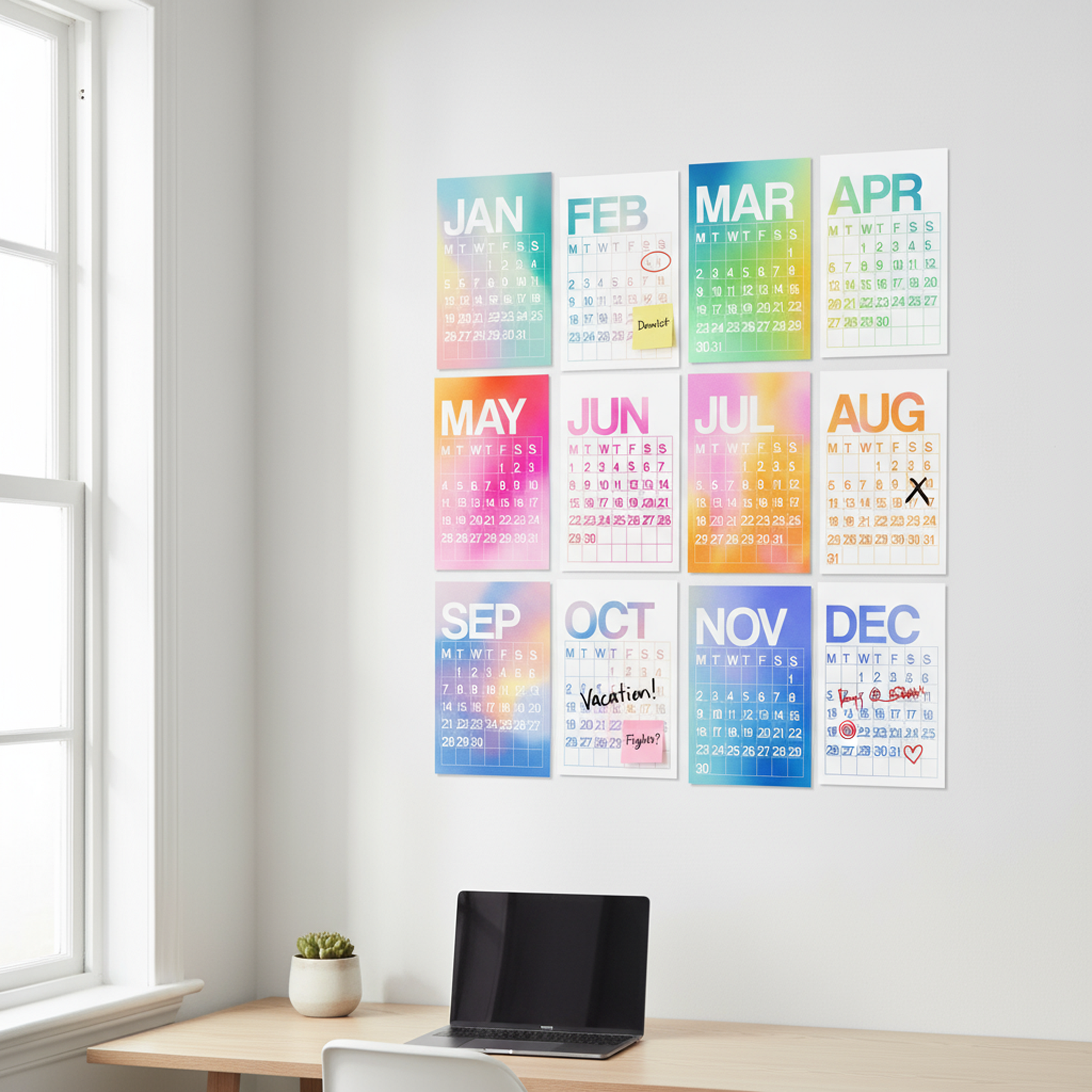 2026 Twelve-Month Wall Calendar | Aura