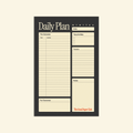 Retro Daily Planner | Lunch Break | Large 50-Page Premium Pad