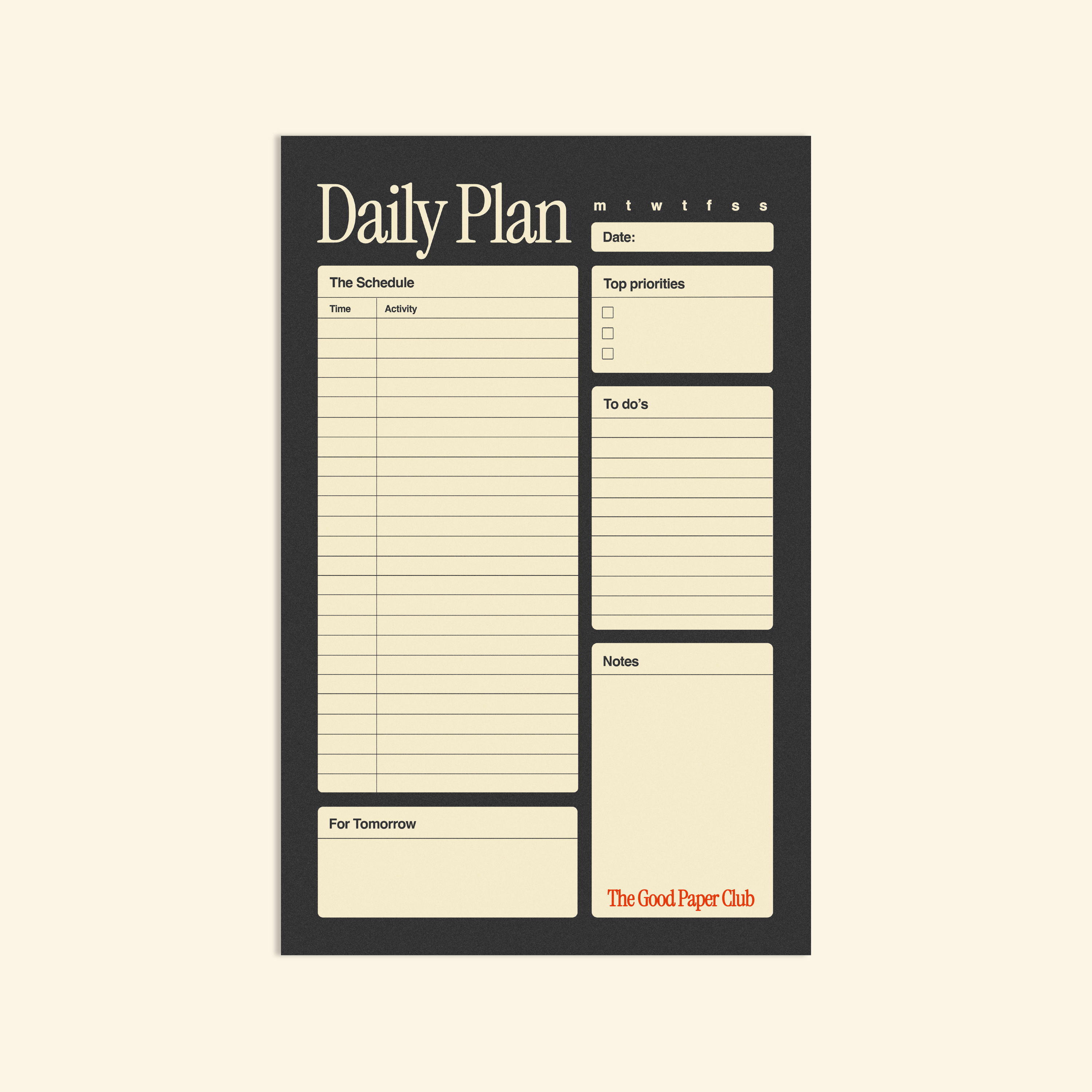 Lunch Break | DAILY PLANNER | 50 Page Premium Notepad