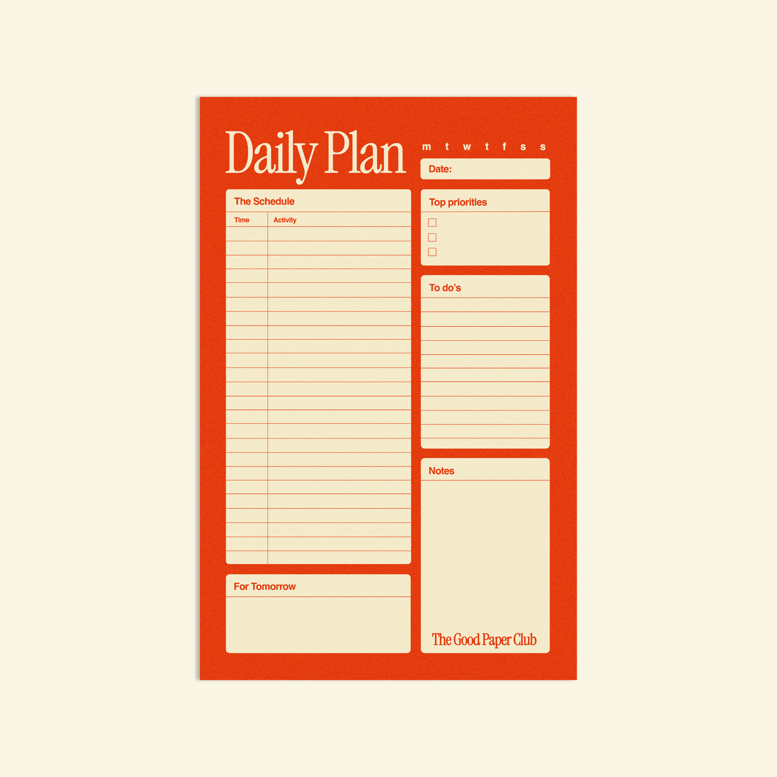 Lunch Break | DAILY PLANNER | 50 Page Premium Notepad