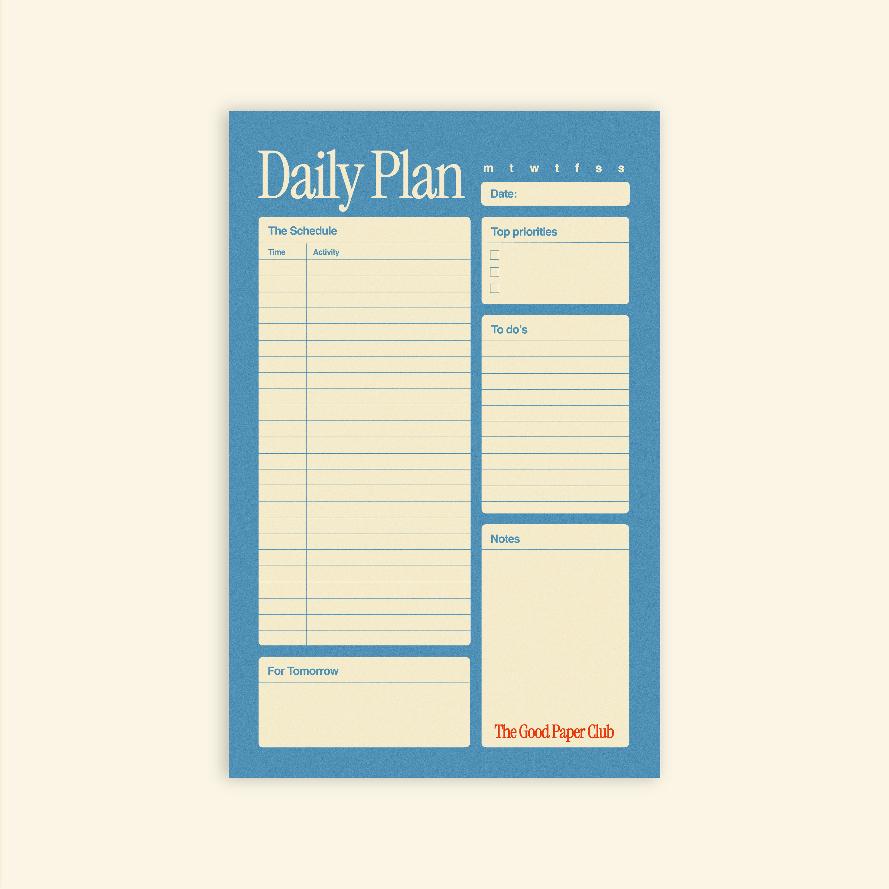 Lunch Break | DAILY PLANNER | 50 Page Premium Notepad