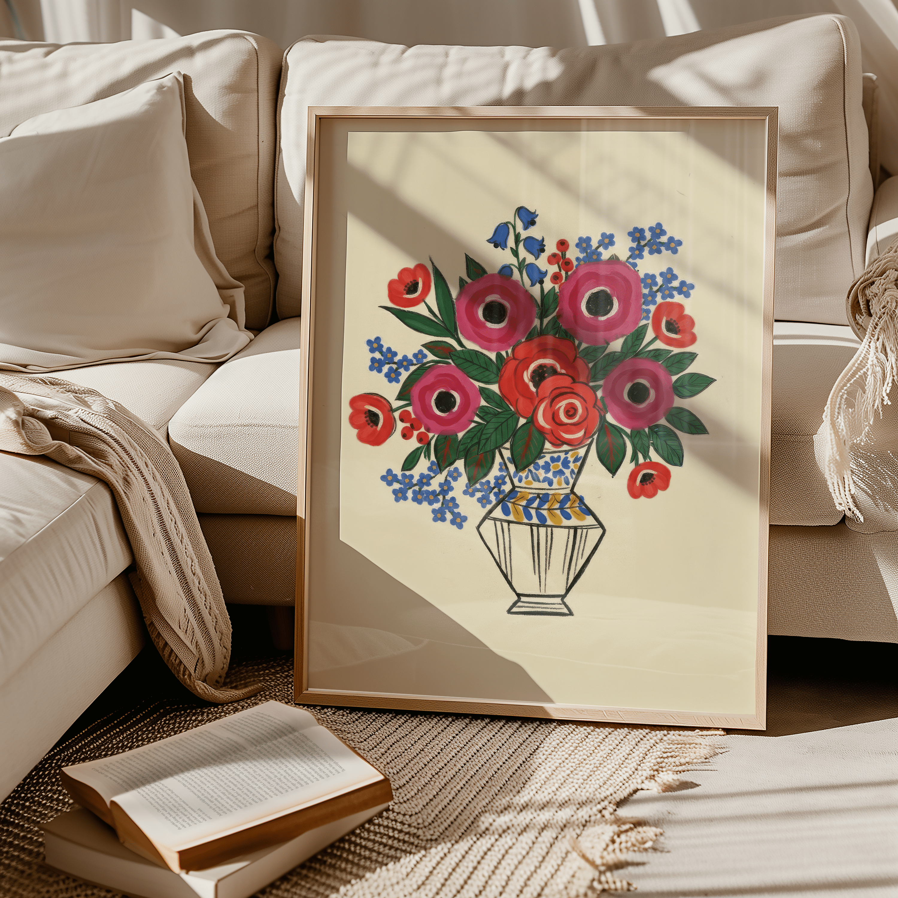 The Folk Bouquet Series | Wall Prints