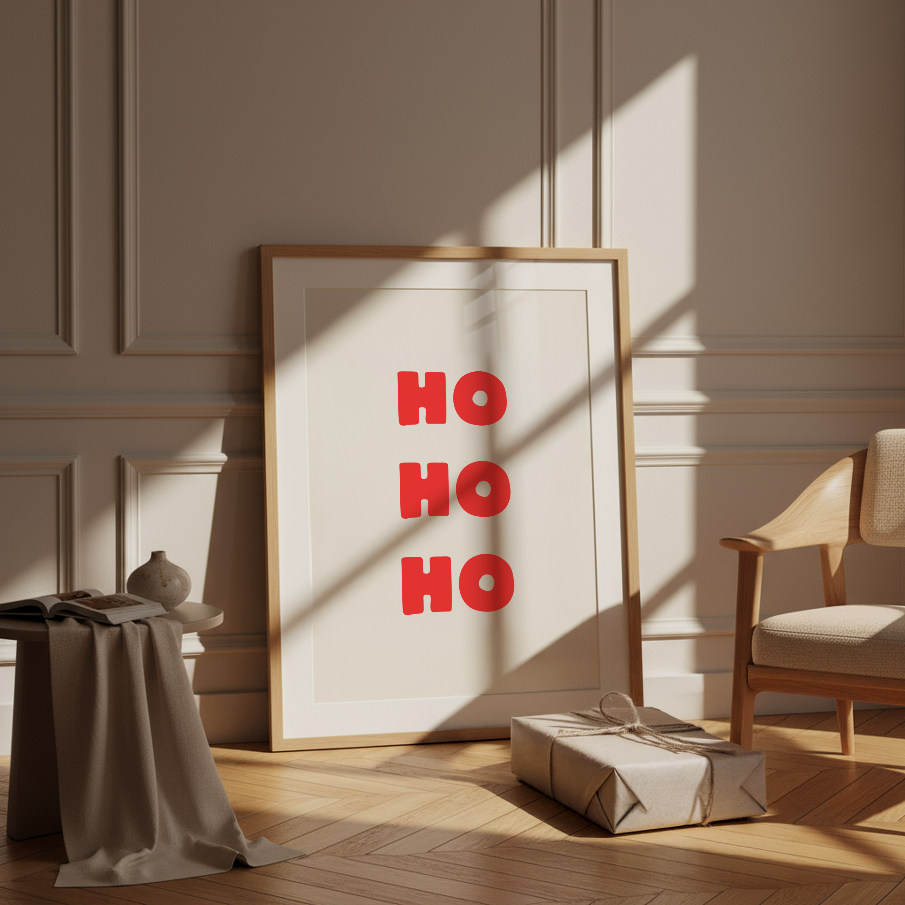 HO HO HO | Holiday Wall Print