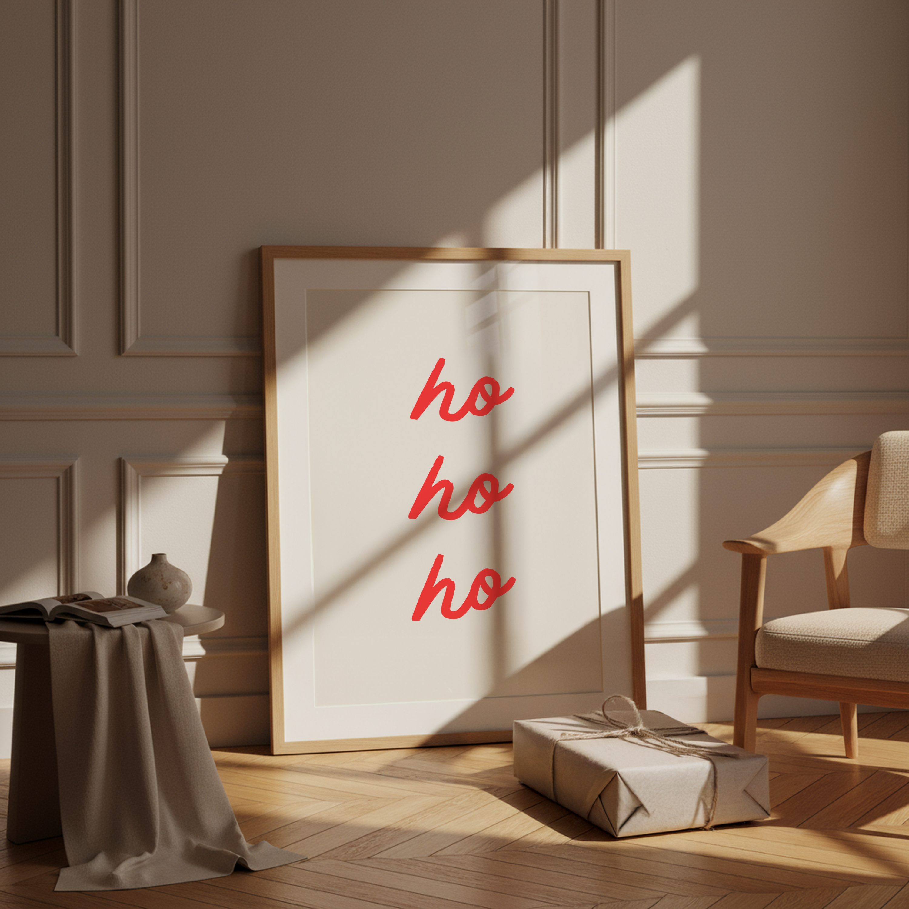 HO HO HO | Holiday Wall Print