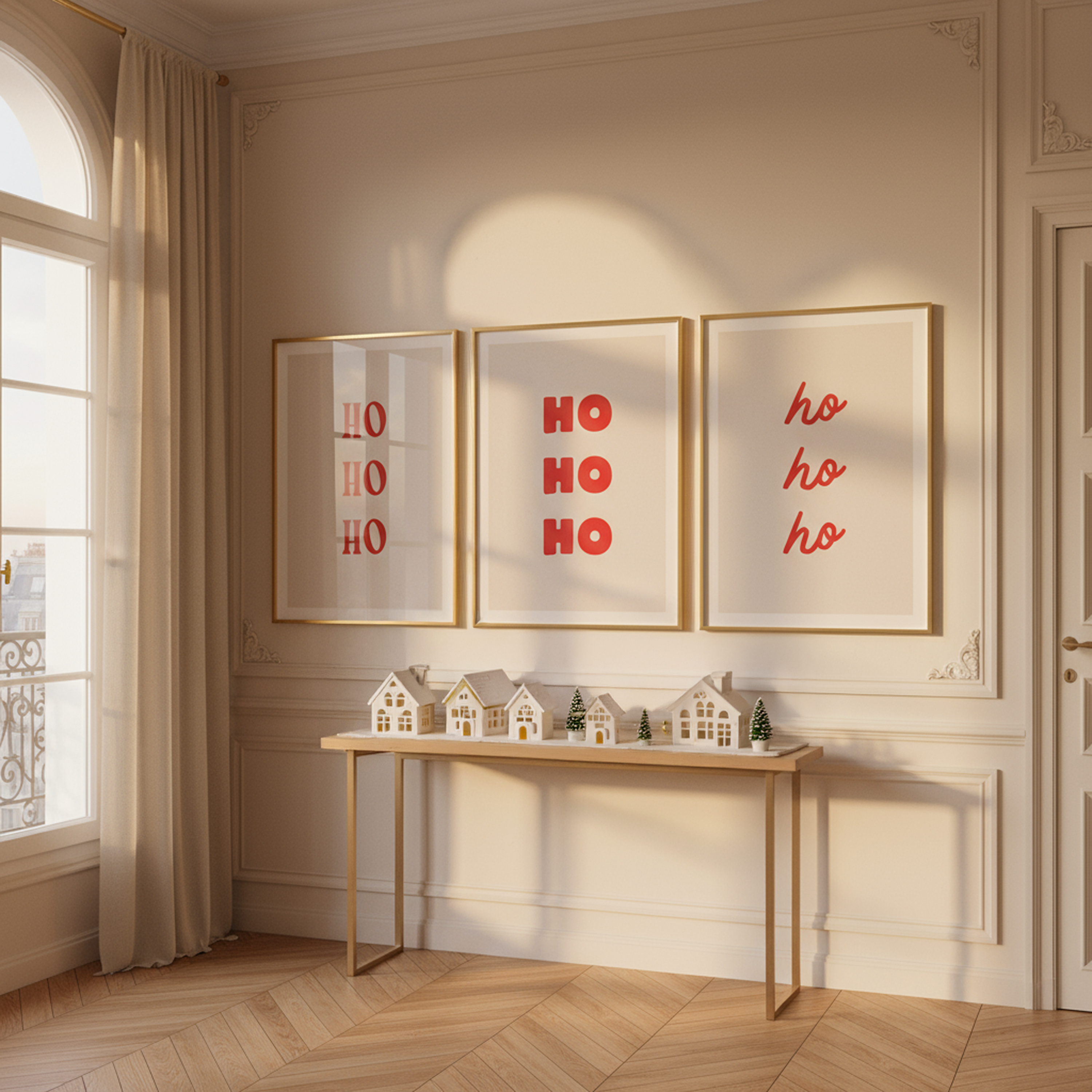 HO HO HO | Holiday Wall Print