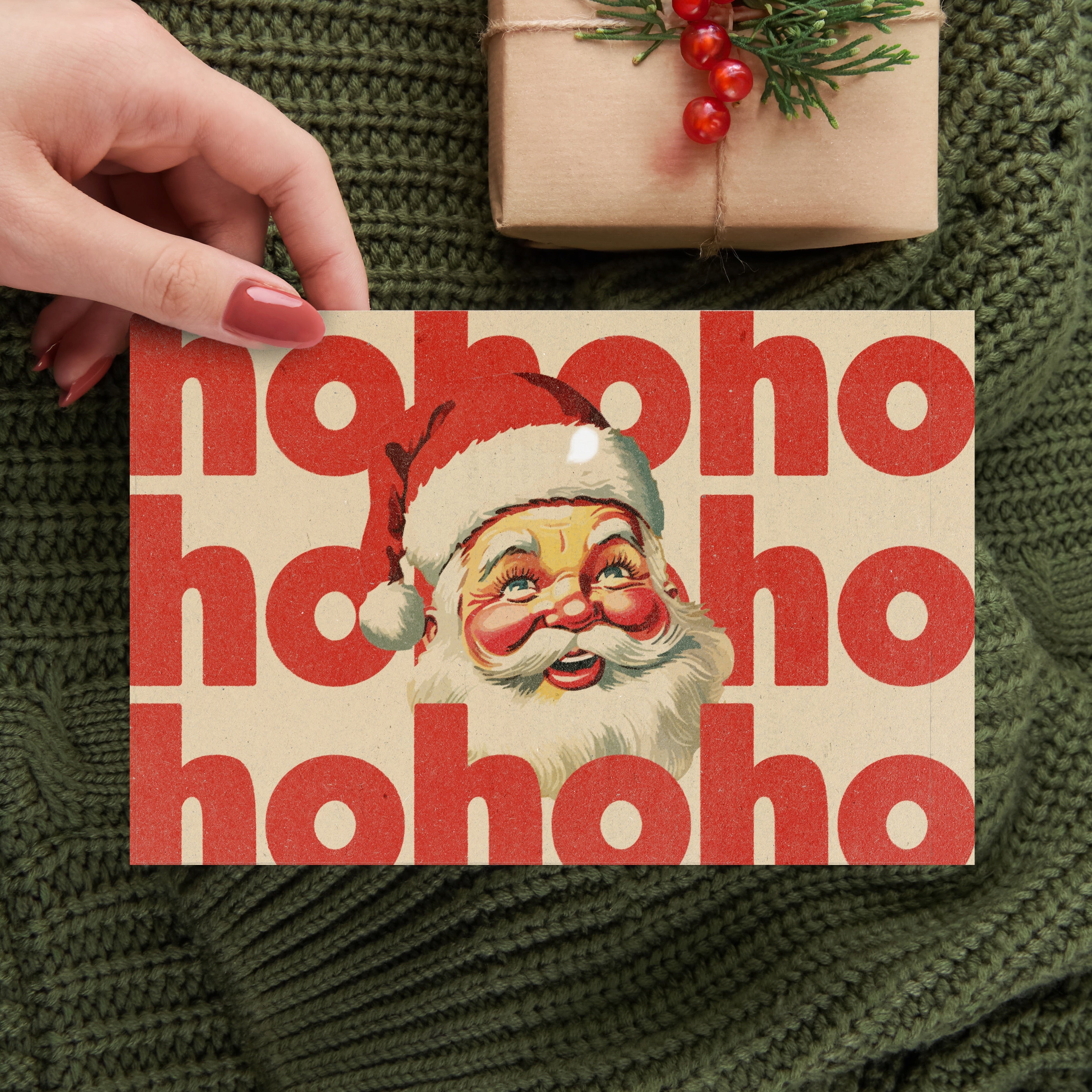 Ho Ho Ho Santa Cards | Pack of 10