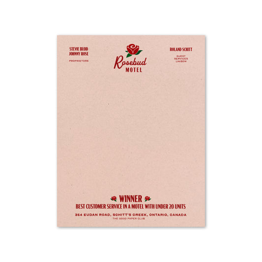 Rosebud Motel Notepad | Schitt's Creek Inspired Notepad