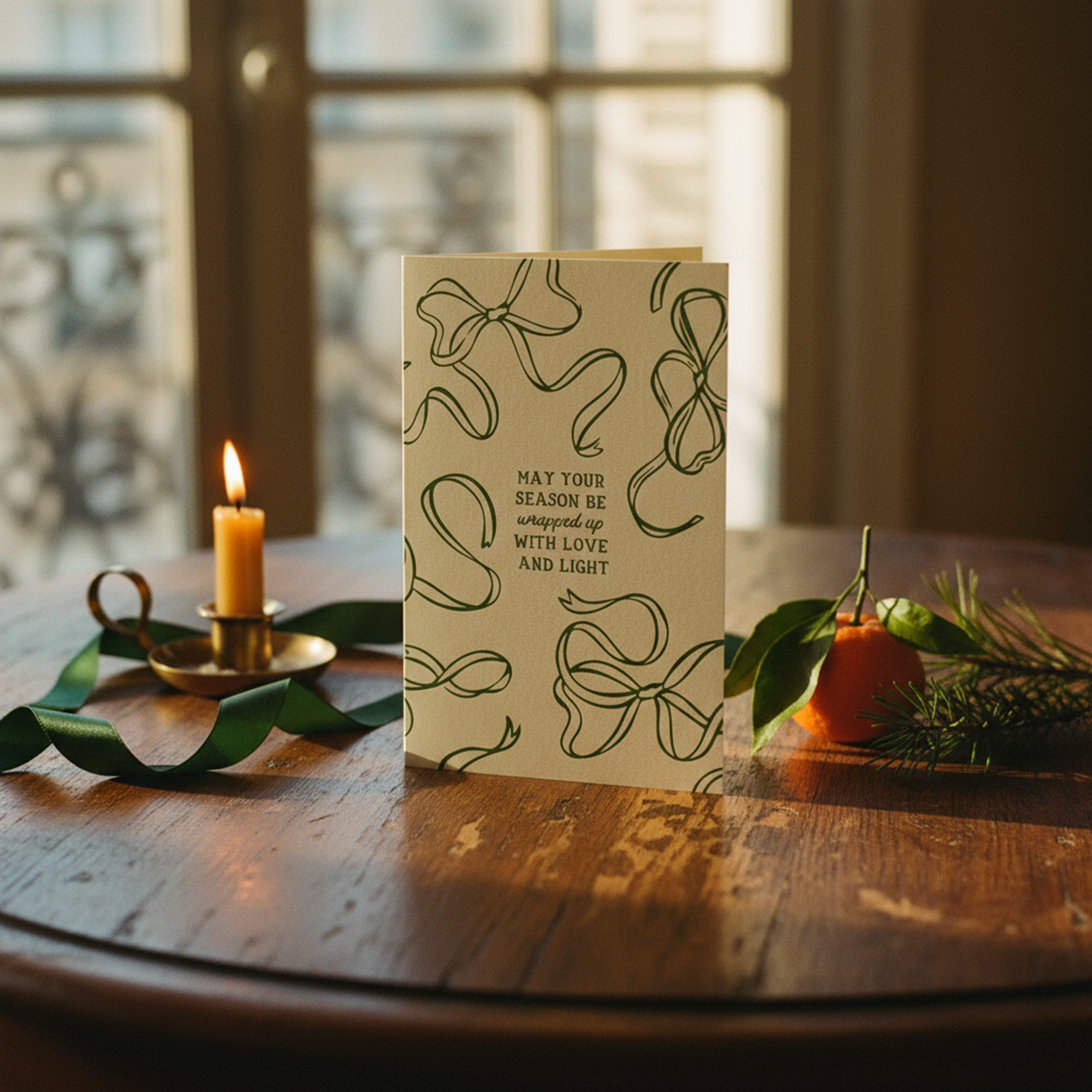 May Your Season Be Wrapped Up With Love And Light | Pack of 10 Holiday Cards