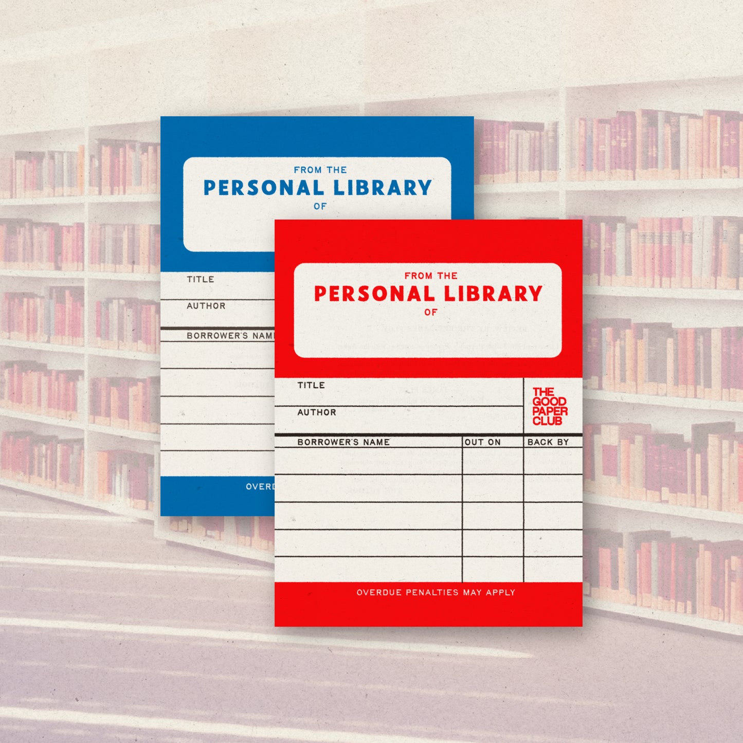 Personal Library Post-It Notes