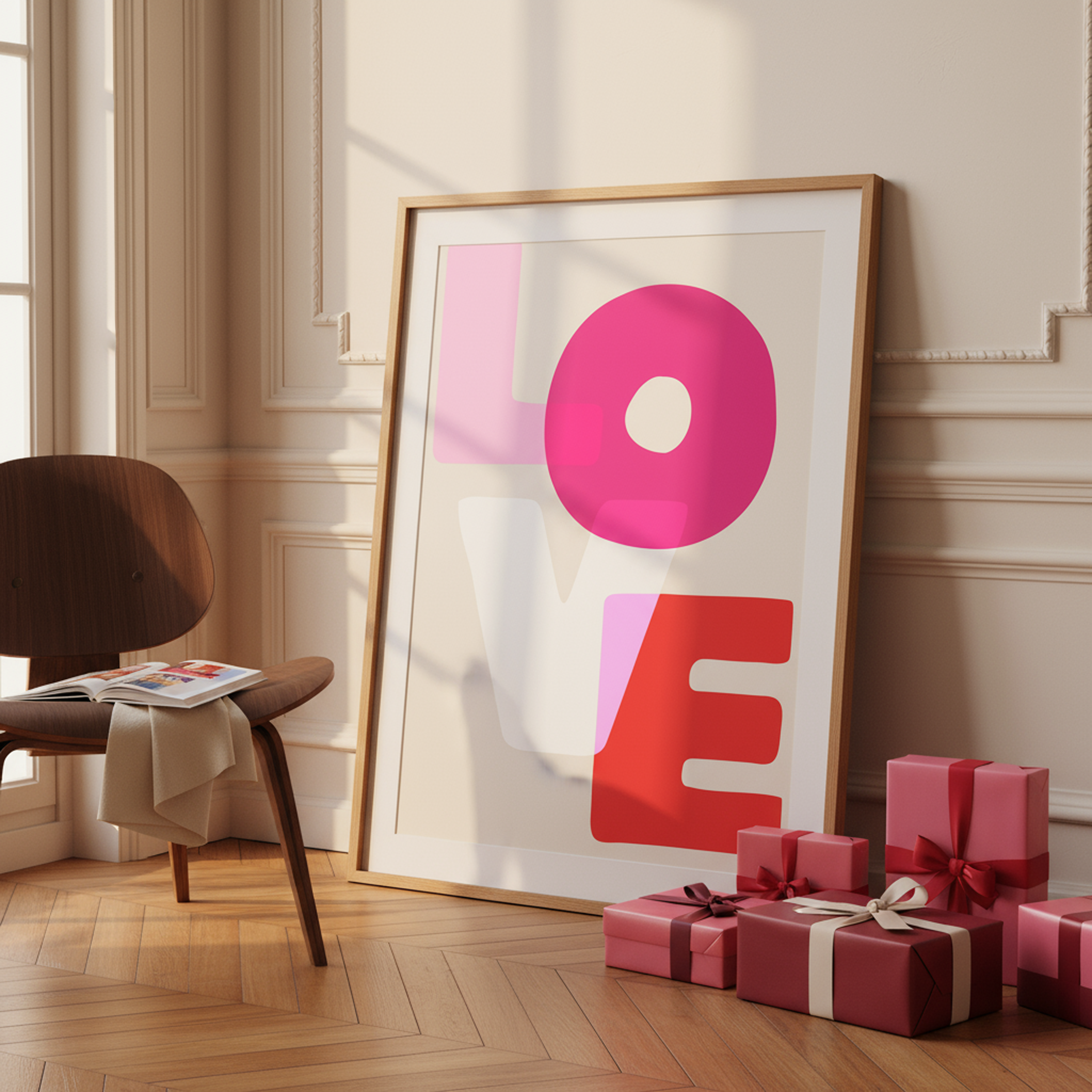 LOVE | Bright & Bold Holiday Wall Print