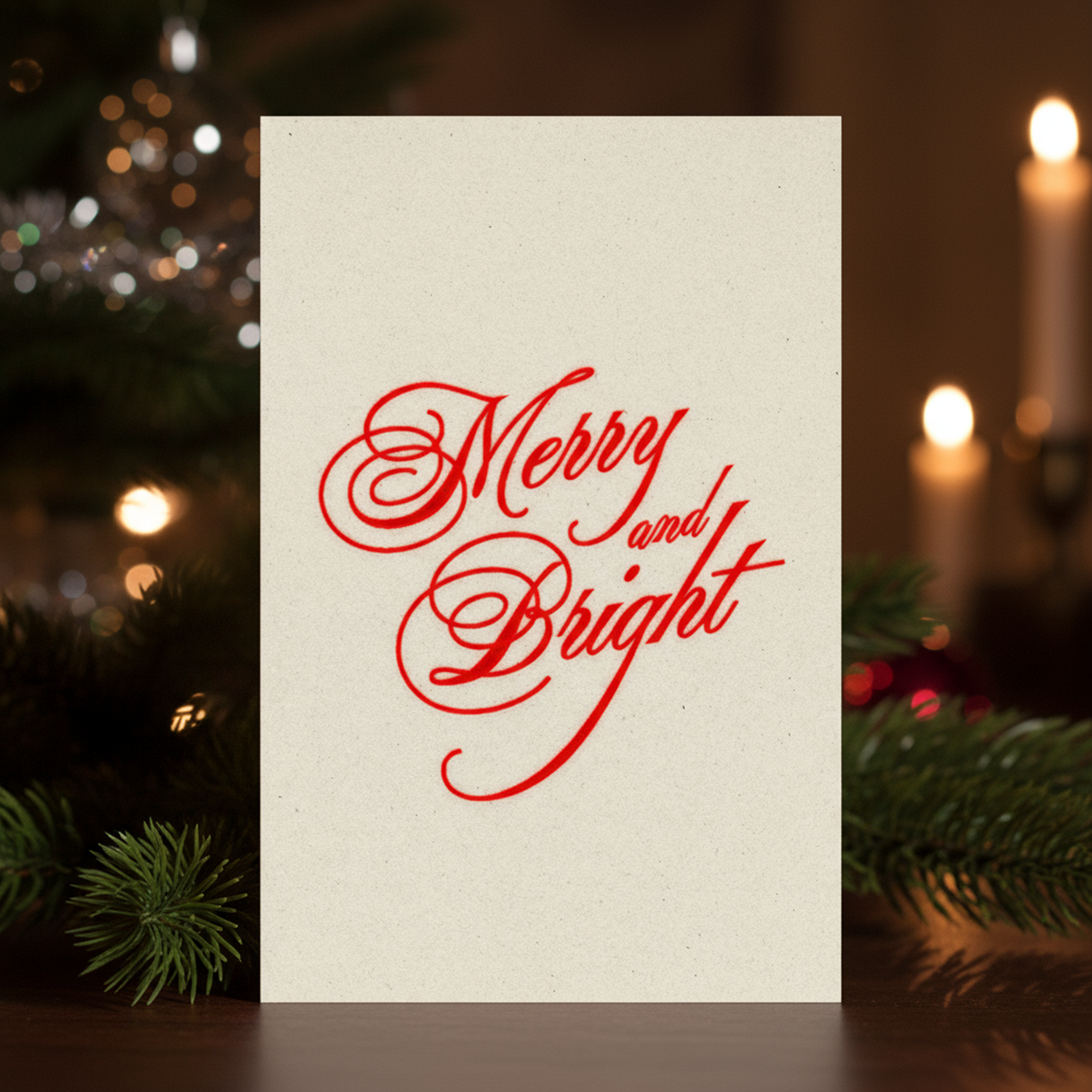Merry & Bright | 1950's Vintage Christmas Cards | Pack of 10