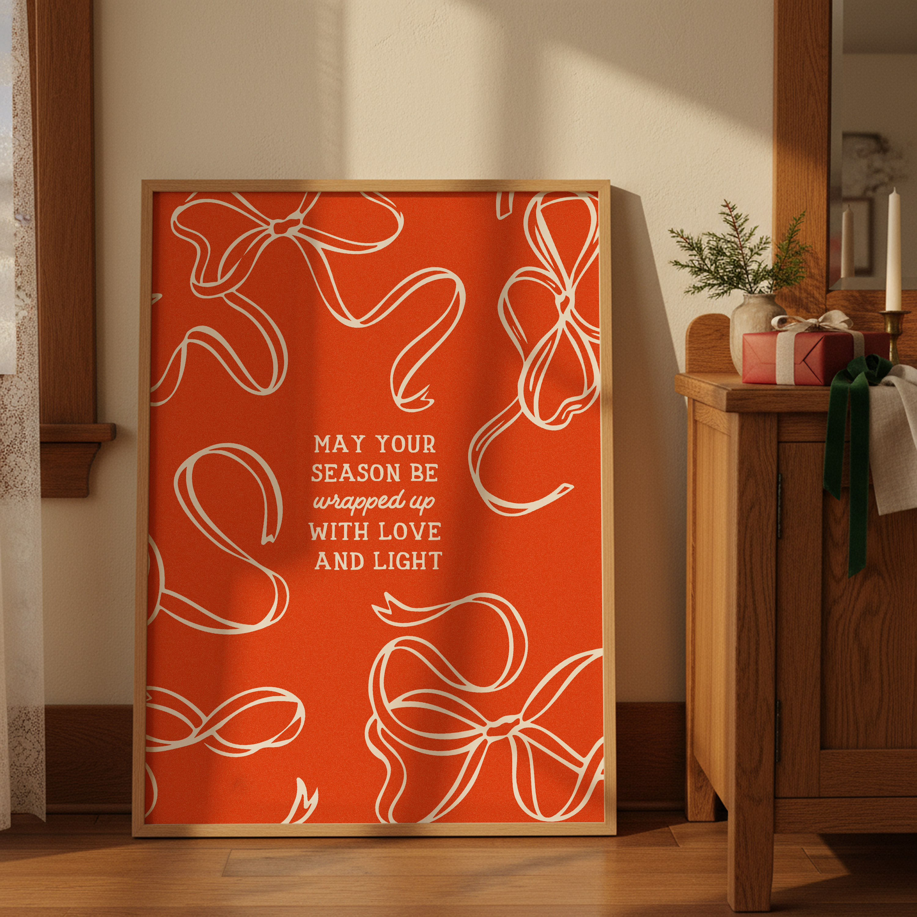 Wrapped in Love and Light | Holiday Wall Print