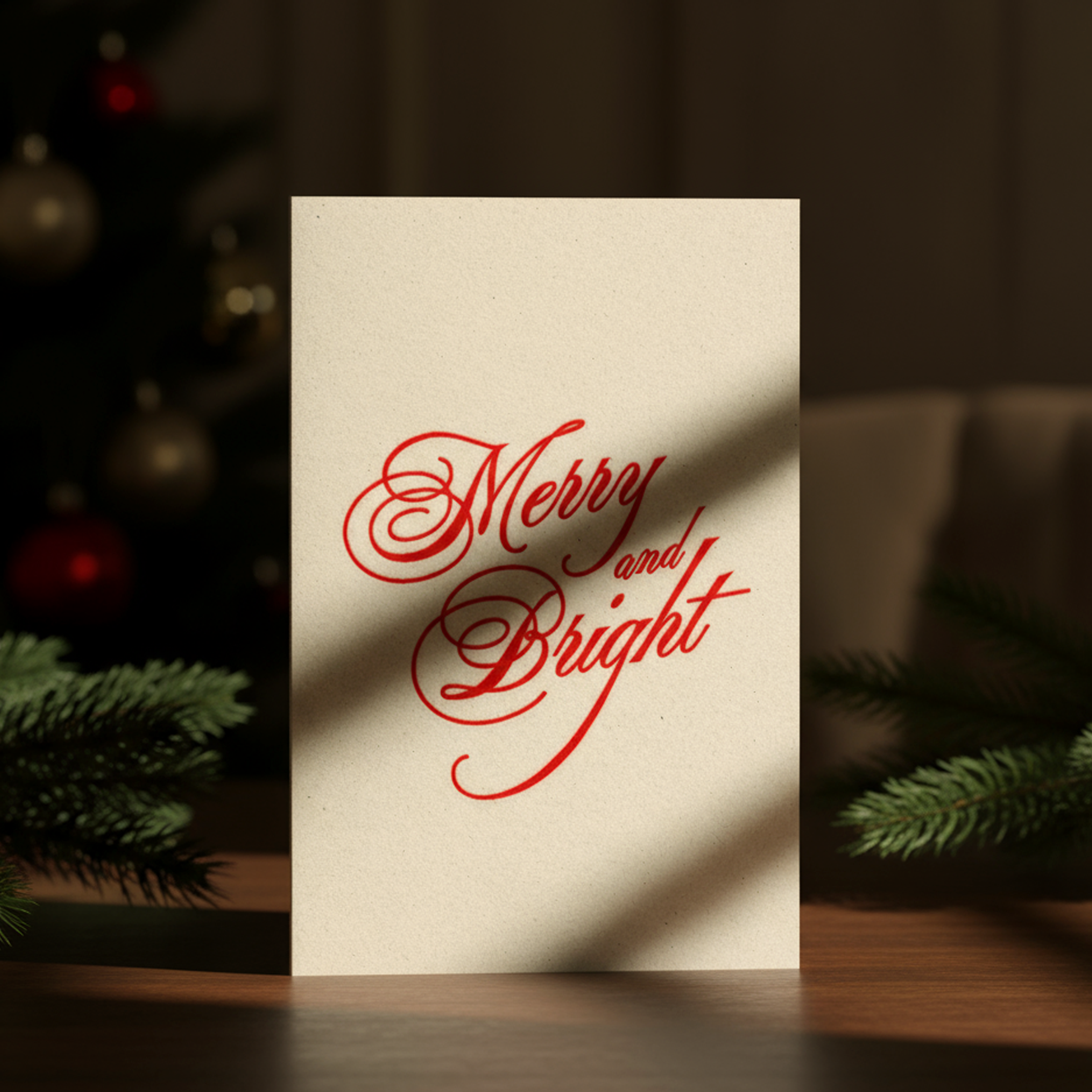 Merry & Bright | 1950's Vintage Christmas Cards | Pack of 10