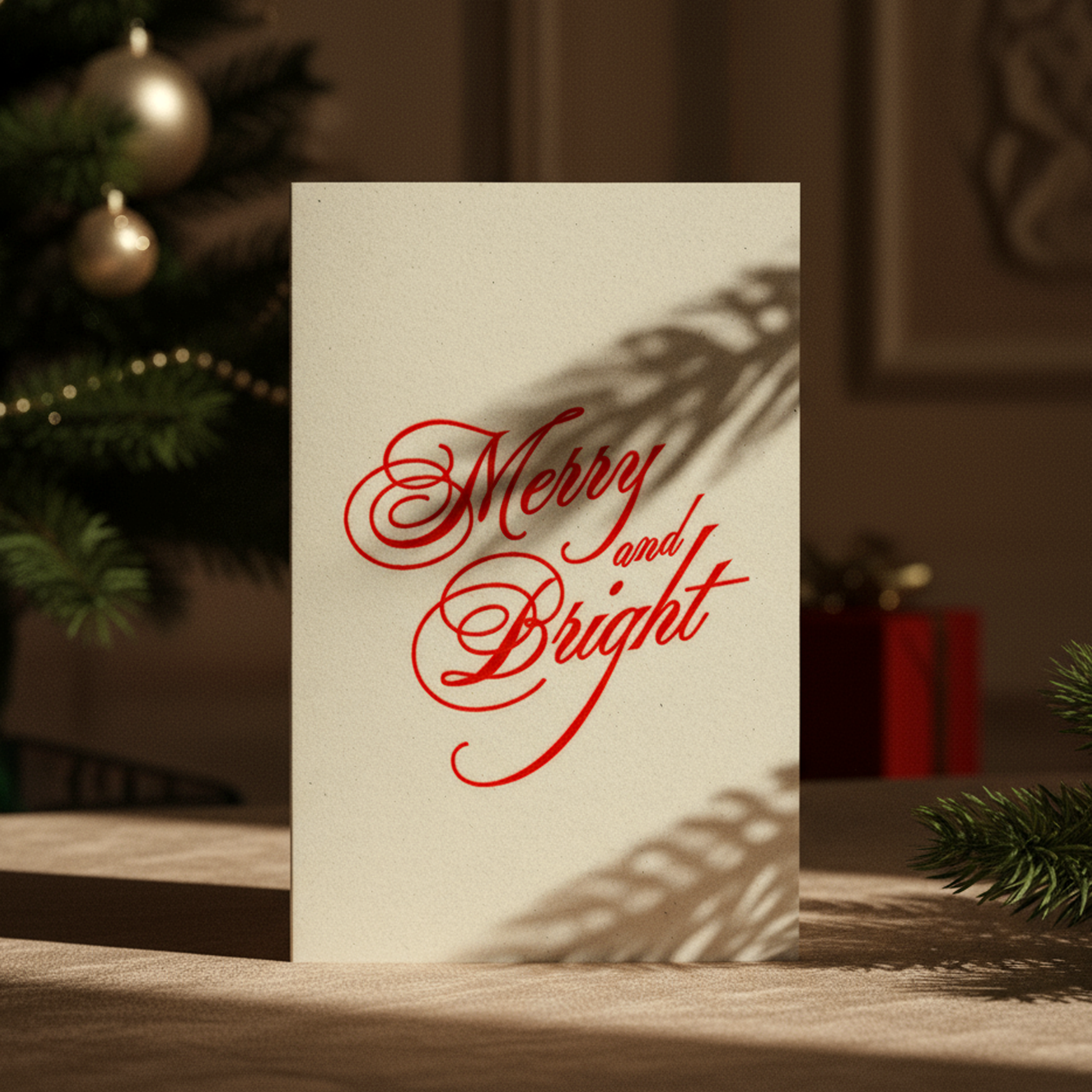Merry & Bright | 1950's Vintage Christmas Cards | Pack of 10
