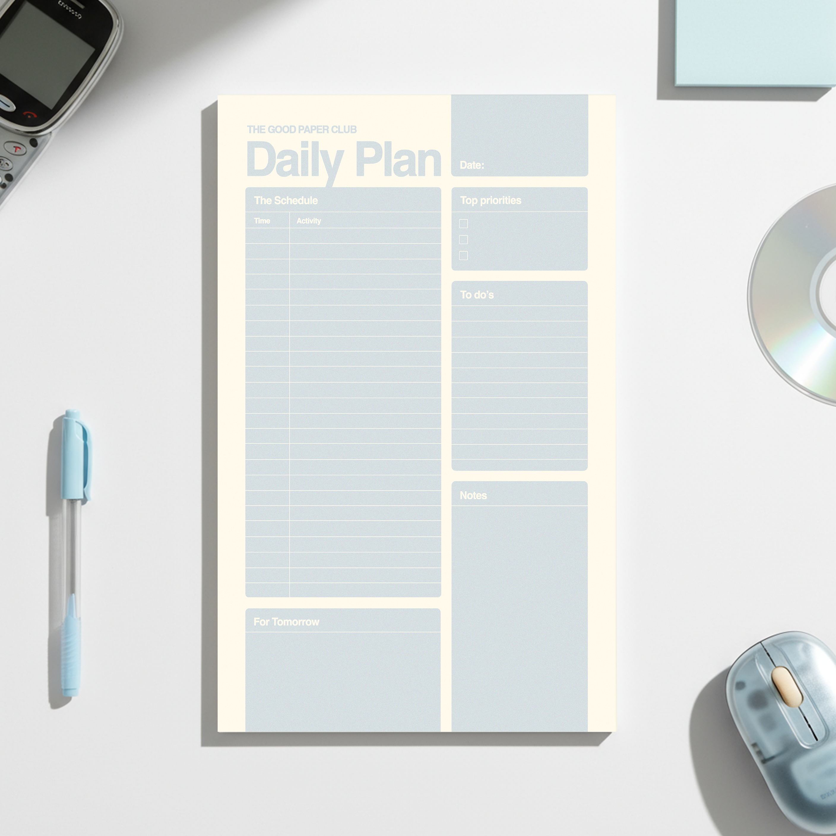 Milky Gel Pen | DAILY PLANNER | 50 Page Premium Notepad