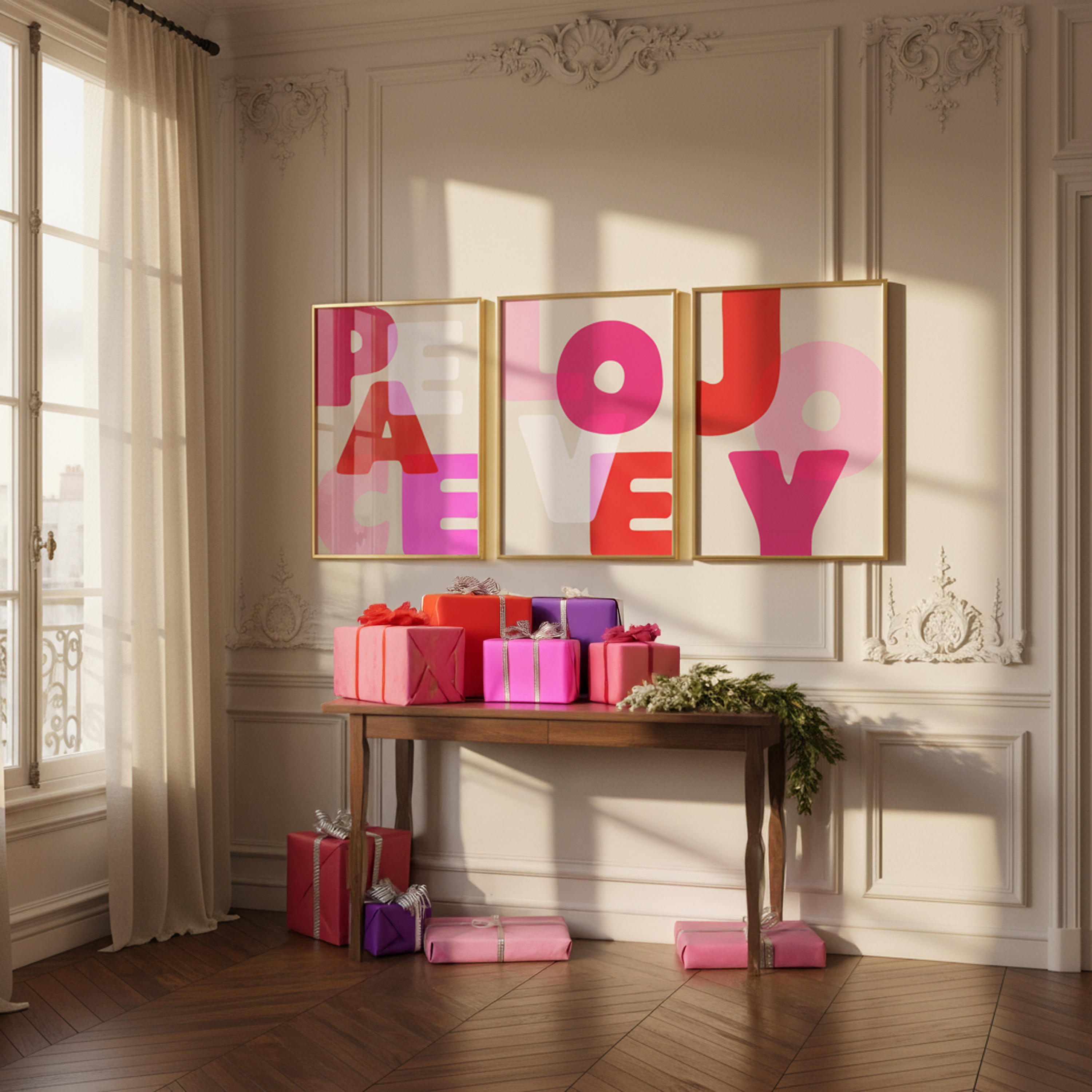 LOVE | Bright & Bold Holiday Wall Print