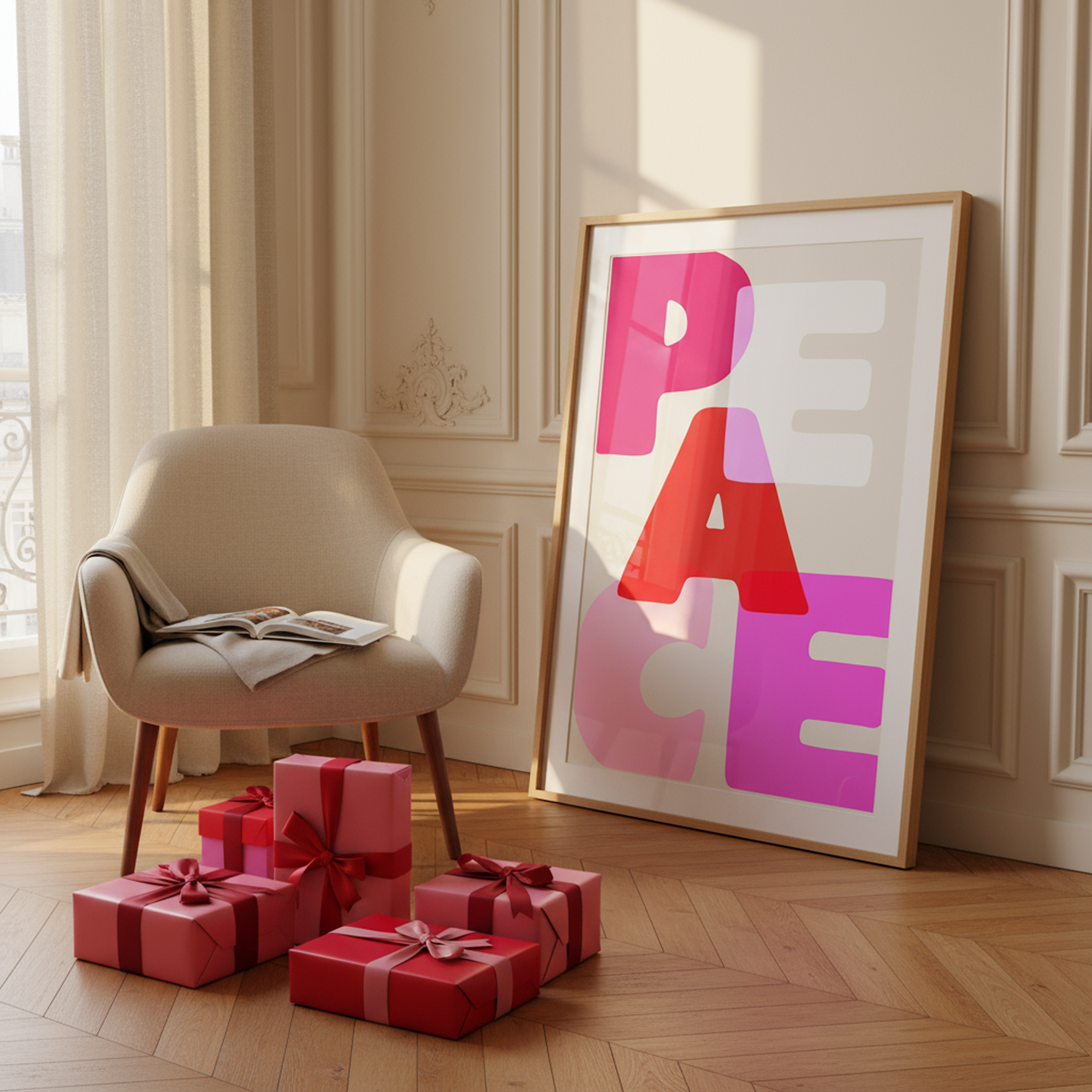 PEACE | Bright & Bold Holiday Wall Print