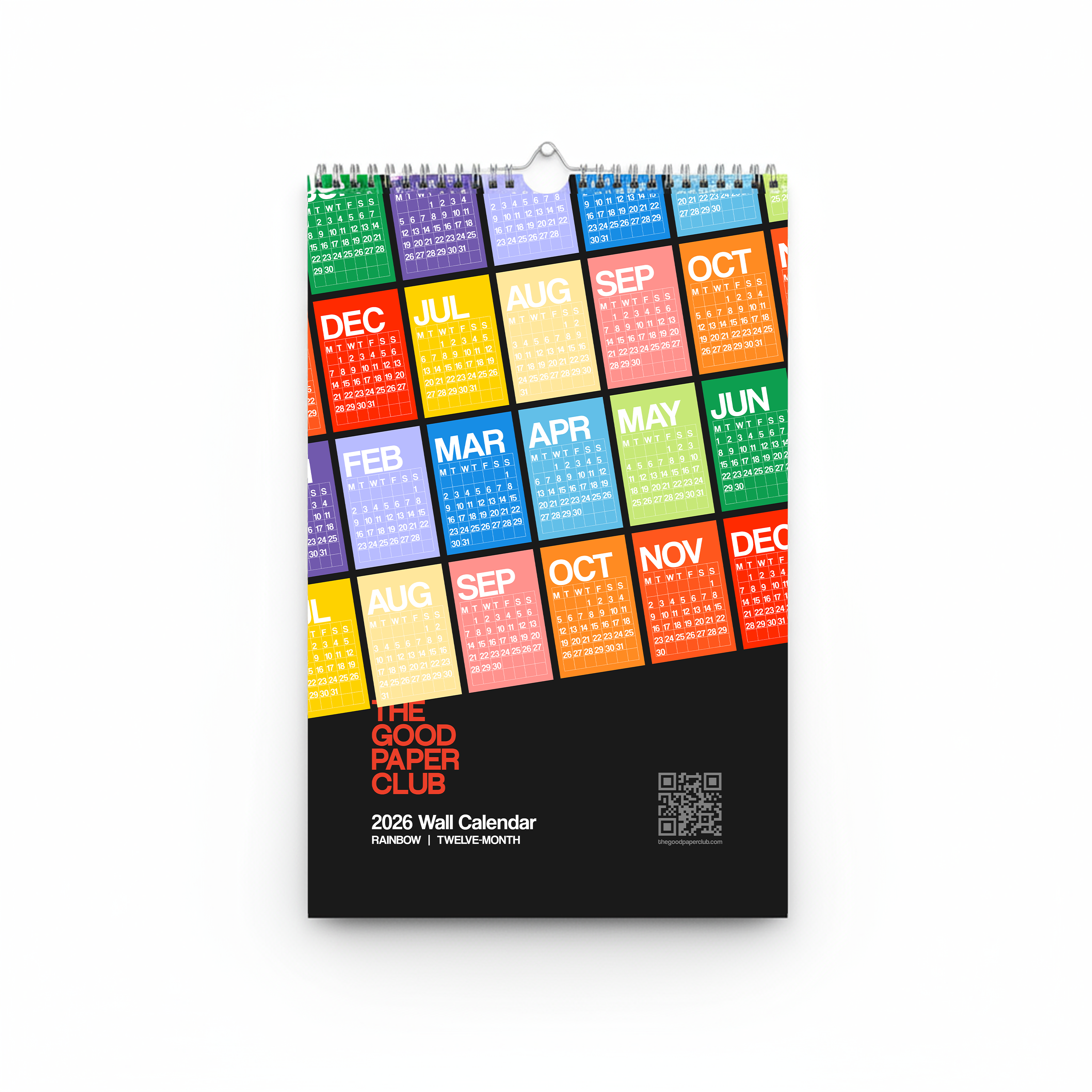 2026 Twelve-Month Wall Calendar | Rainbow
