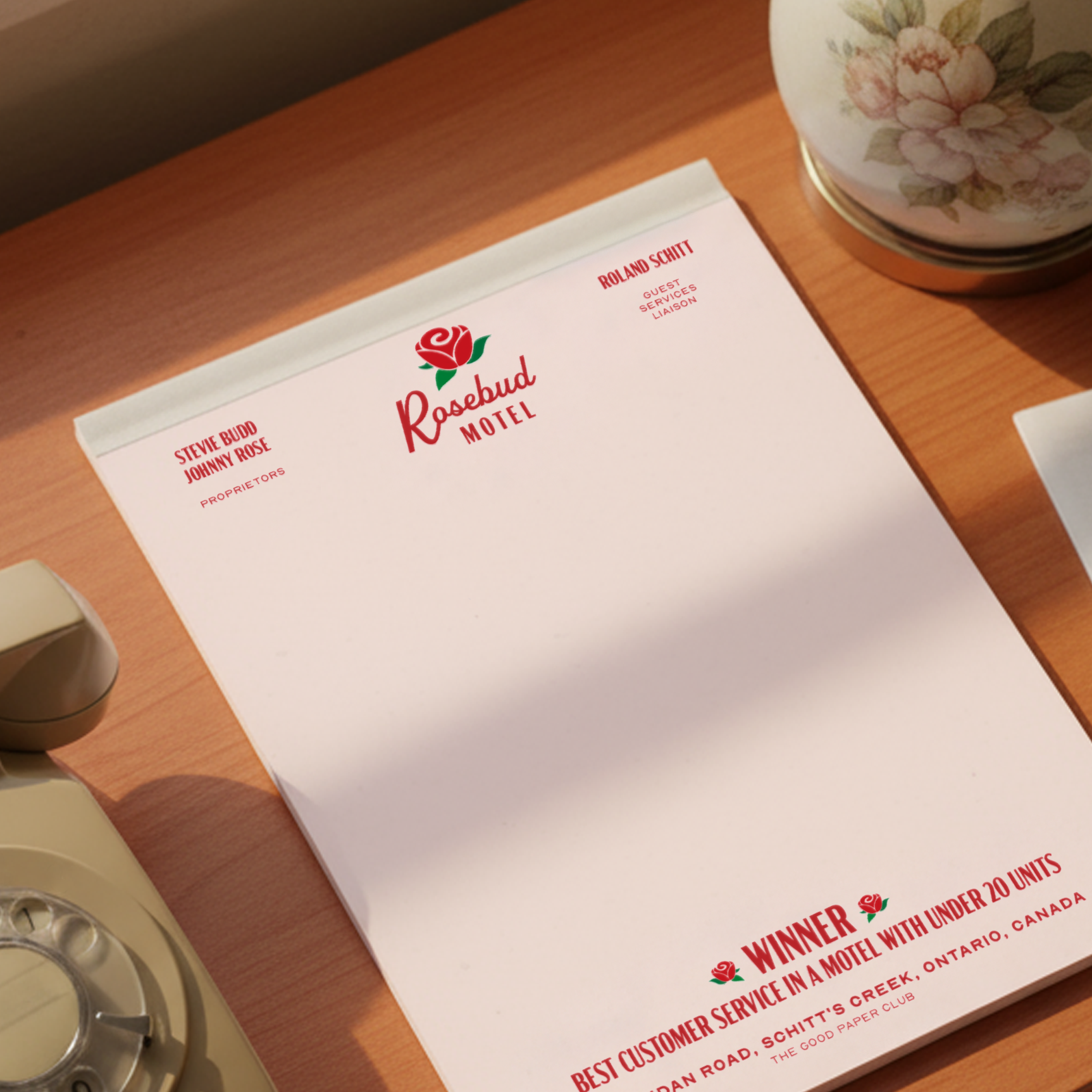 Rosebud Motel Notepad | Schitt's Creek Inspired Notepad