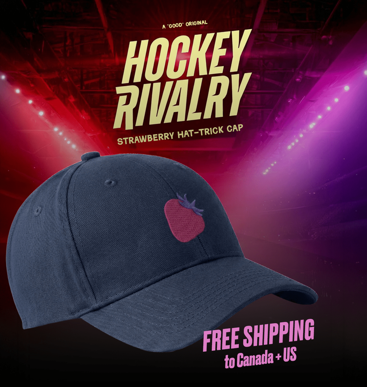 Strawberry Hat-Trick Baseball Cap