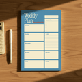 Retro Weekly Planner | Lunch Break | Large 50-Page Premium Pad