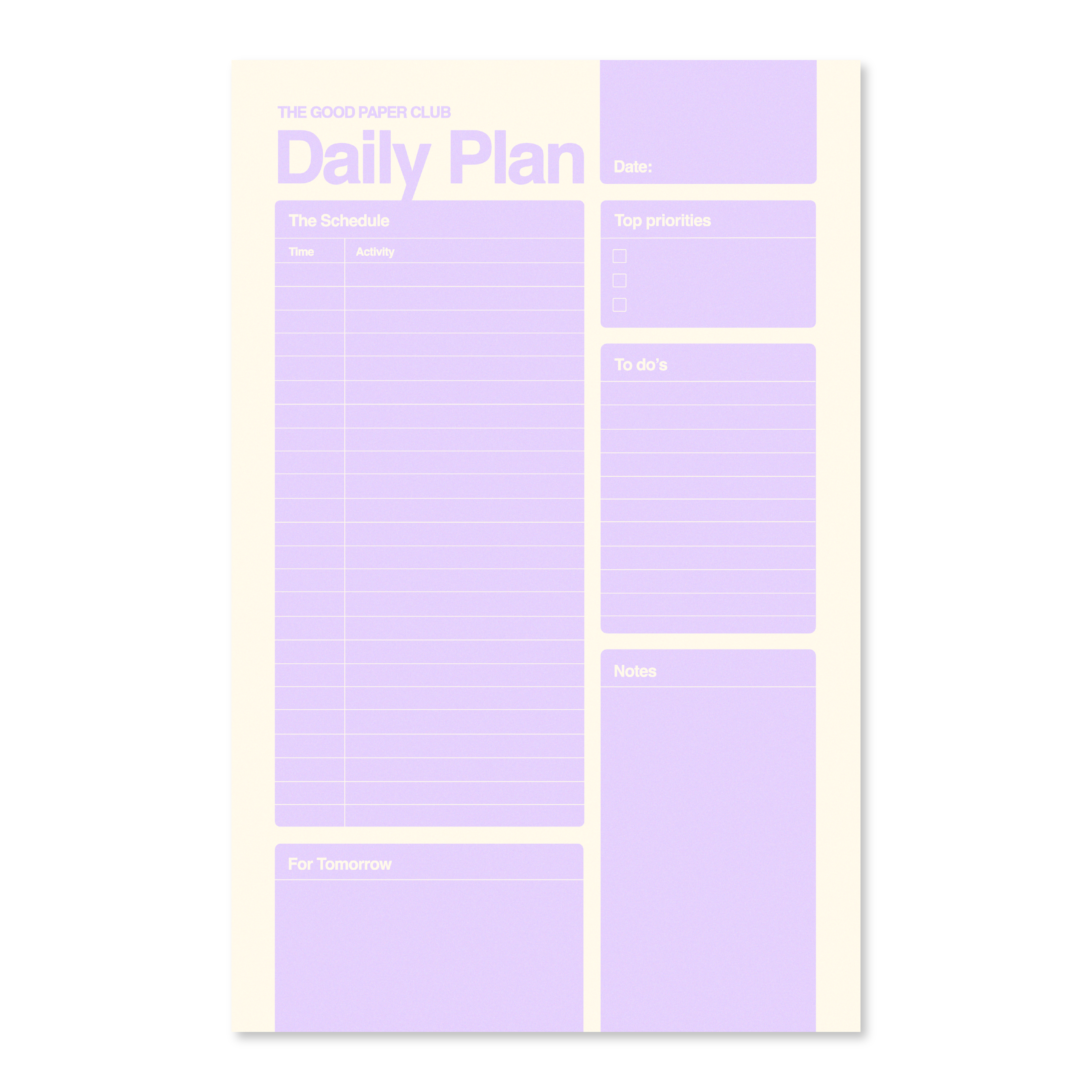 Milky Gel Pen | DAILY PLANNER | 50 Page Premium Notepad