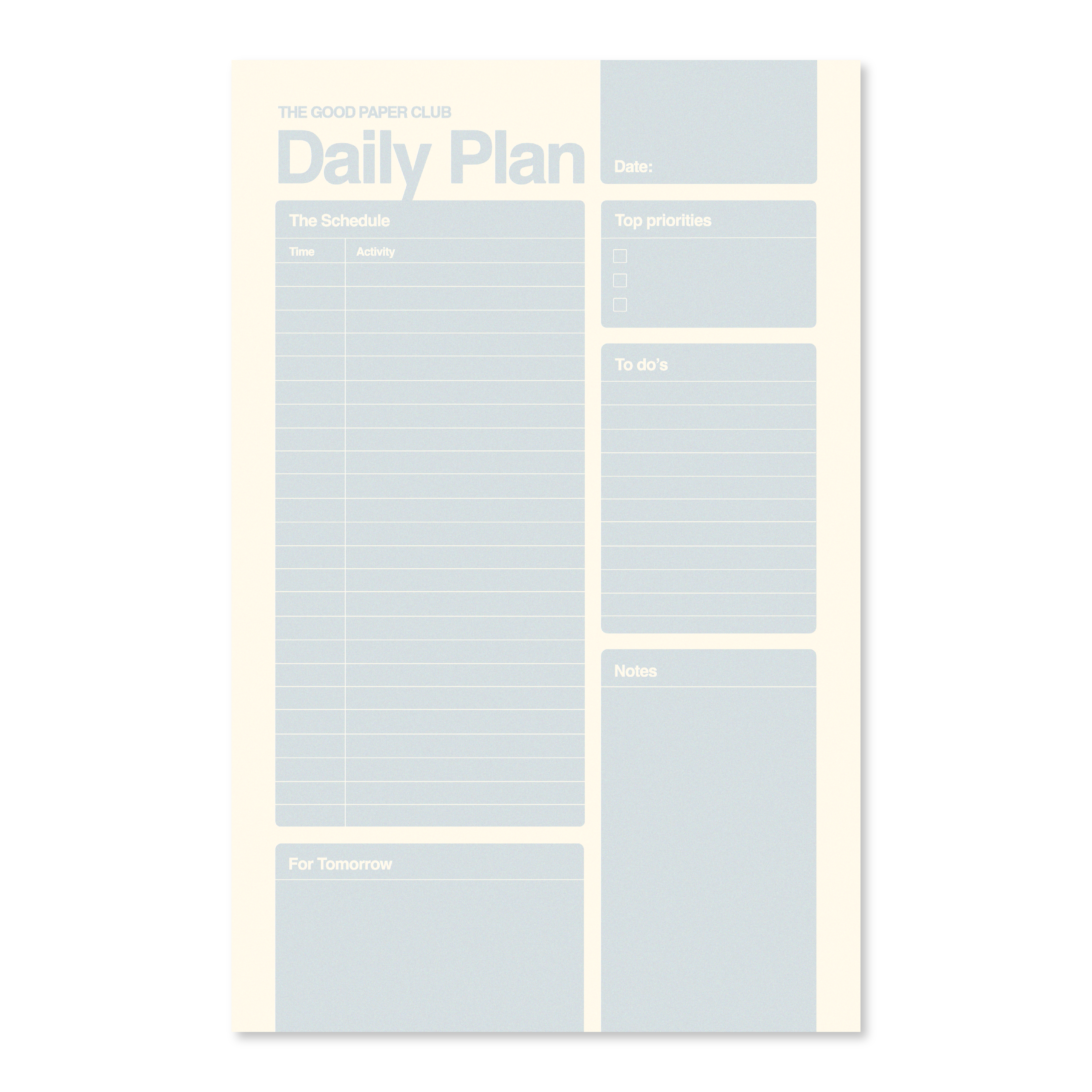 Milky Gel Pen | DAILY PLANNER | 50 Page Premium Notepad
